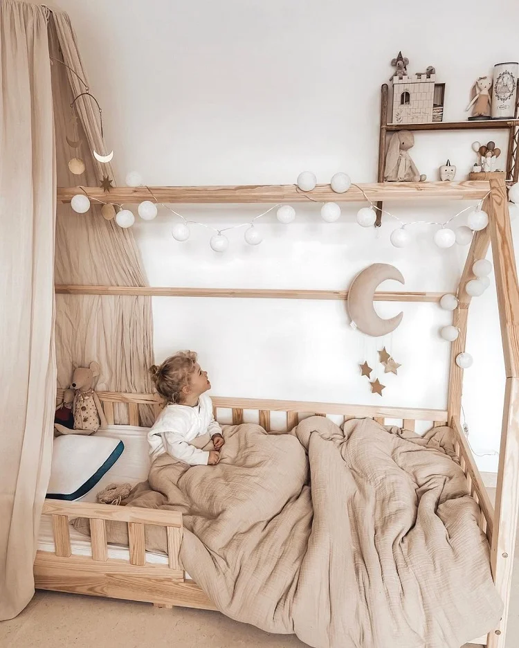 bedroom setup toddler design neutral colors interior montessori method