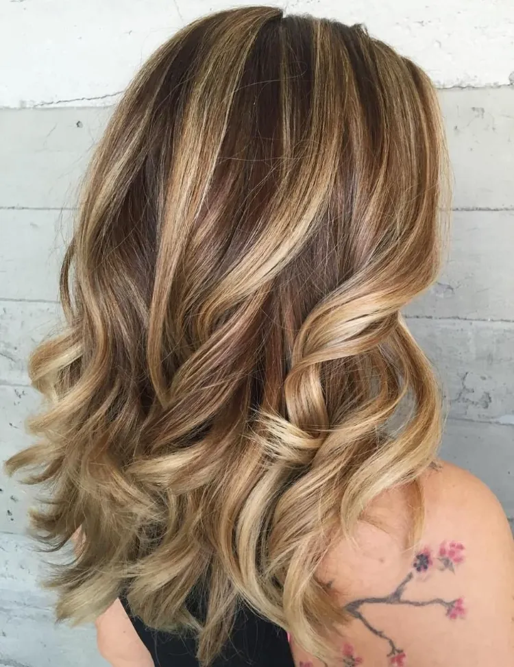 blonde hair with brown highlights perfect idea for highlights