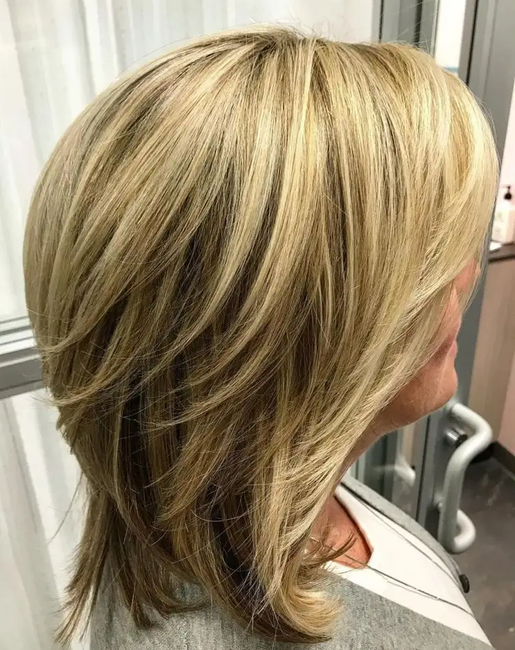 blonde short hair with layers easy to maintain women over 50 hairstyles