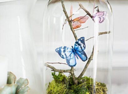 butterfly in a jar terrarium idea