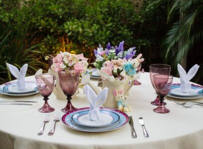 classic garden outdoor round easter table setting 2023 easy decoration ideas
