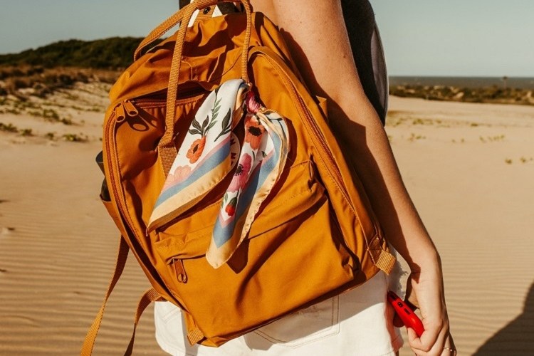 desert orange backpack medium size practical coachella outfit ideas