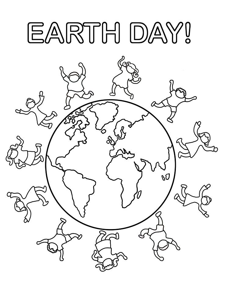 Earth Day Coloring Book Kids Ages 4-7: day Coloring Book for Children, Ages  4-8, Ages 2-4, Ages 8-12, Ages5-7, Preschool (Paperback)