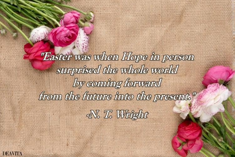easter quote about hope n. t. wright