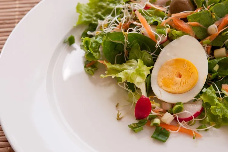 easter vegetable dishes a salad with carrot green salsd and green onion (1)