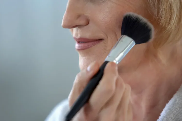 face powder over 50 should you apply this product in your 50s best suggestions for mature skin expert advice how to use face powder properly makeup routine older ladies look your best quality products