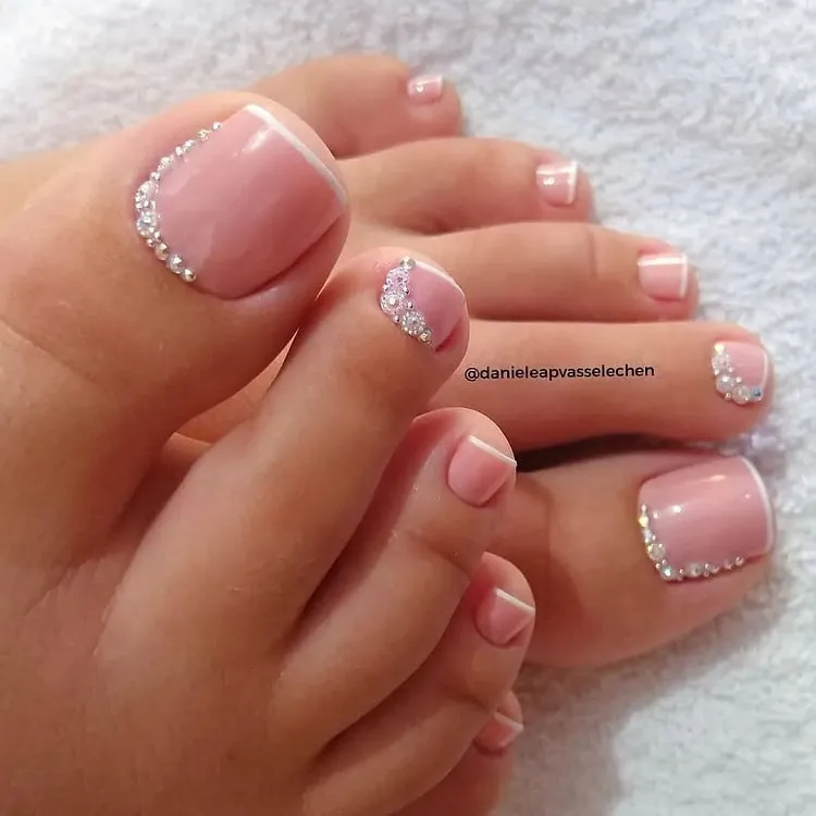 french pedicure ideas