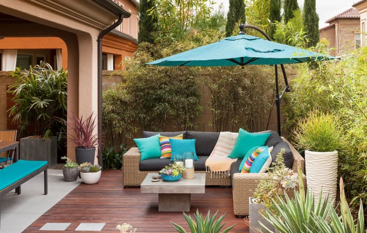 how to clean an umbrella outdoor furniture