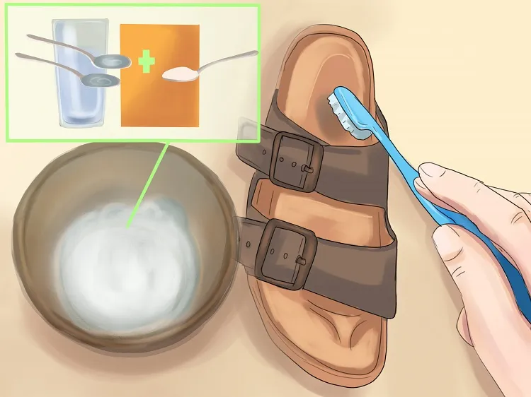 how to clean birkenstock footbed with a mild brush (1)