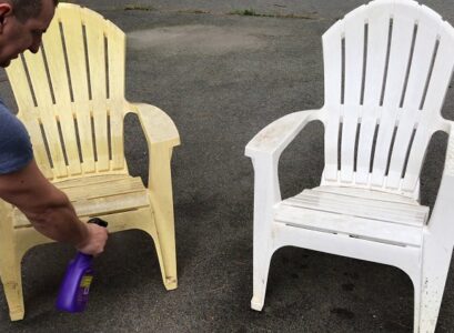 how to clean white plastic chairs to bring back whiteness