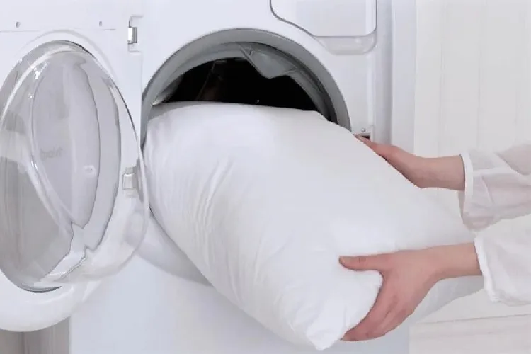how to remove yellow stains from pillows in the washing machine