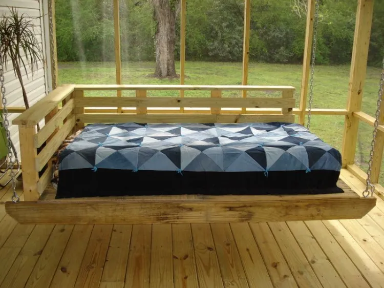 how to use wooden pallets in your garden make a garden swing bed to take naps how to enhance the decor and design functionality the right way how to make the yard look more amazing