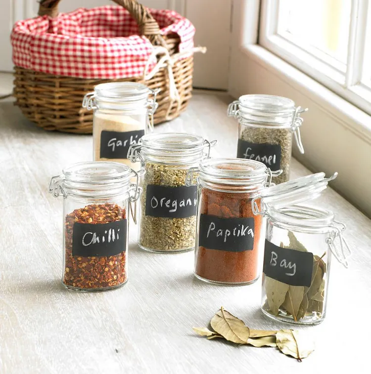 how to use your empty glass candle jars for spices how to store oregano how to store basil