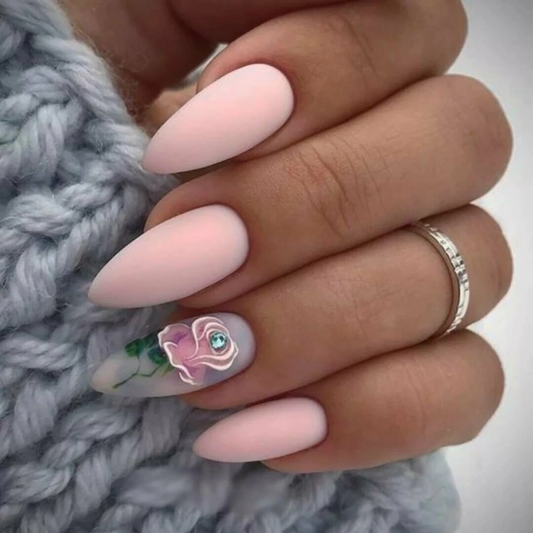 matte rose nails trendy nail color for 2023