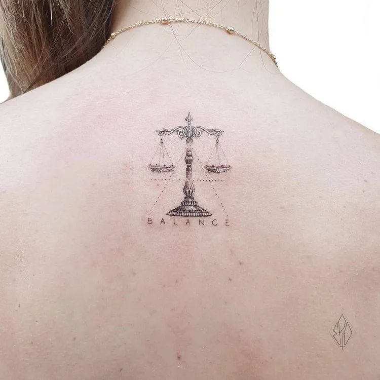 20 Elegant Libra Zodiac Sign Tattoo Designs  Styles At Life