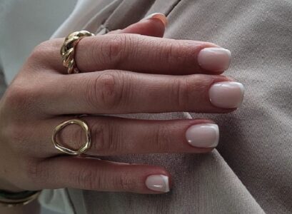 milky french manicure 2023 clean girl aesthetic nails