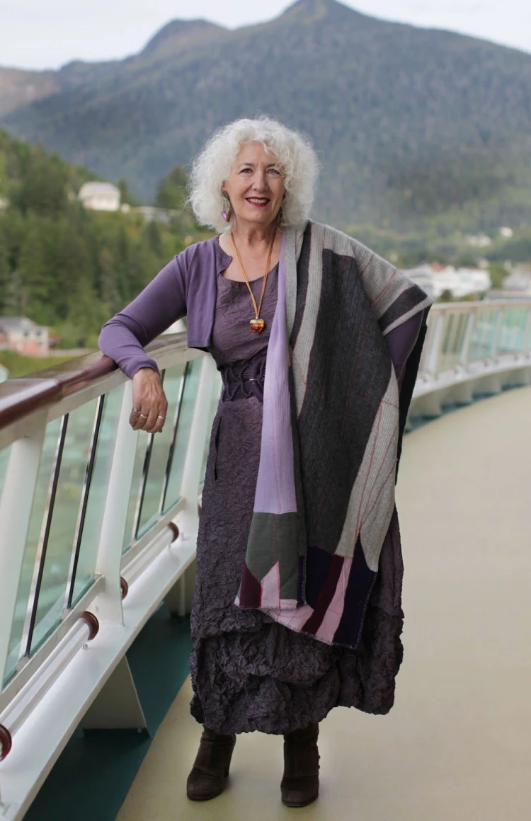 vestido morado oscuro de colores mixtos para mujeres mayores de 70 años