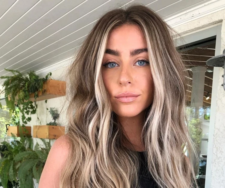 modern hair coloring technique balayage and money pieces