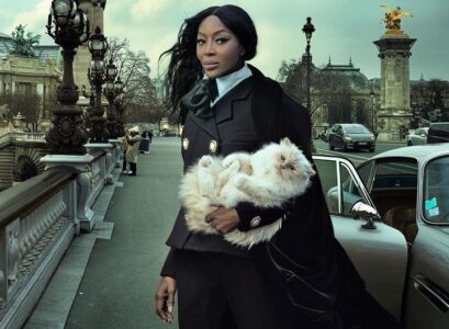 naomi campbell vogue annie leibovitz karl lagerfeld fashion homage