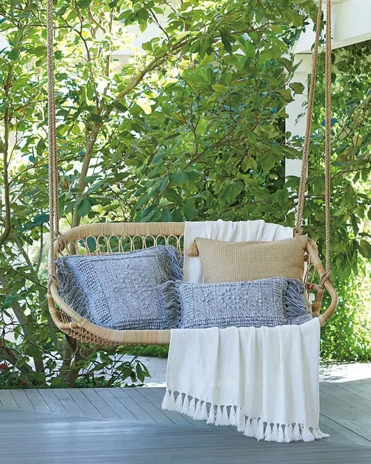 outdoor swing chair ideas for porch balcony