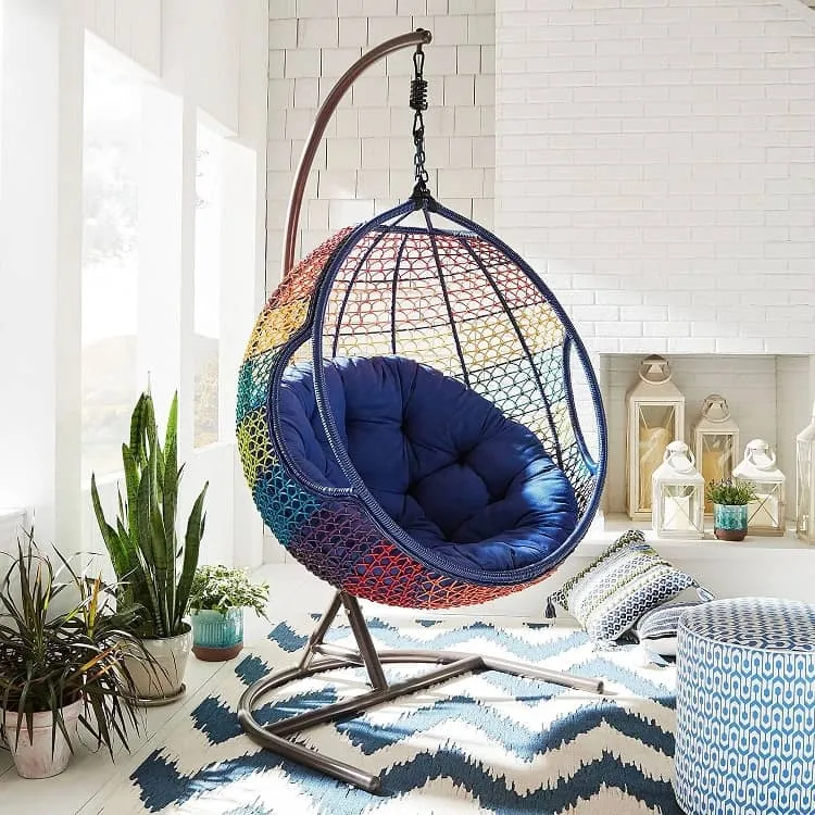 rainbow hanging chair for living room