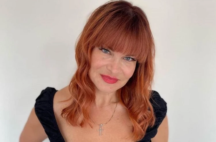 red hair color for women over 50 with bangs hairstyle trends 2023