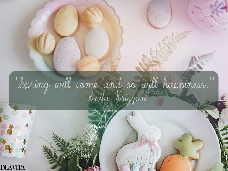 spring and happiness will come anita krizzan quote
