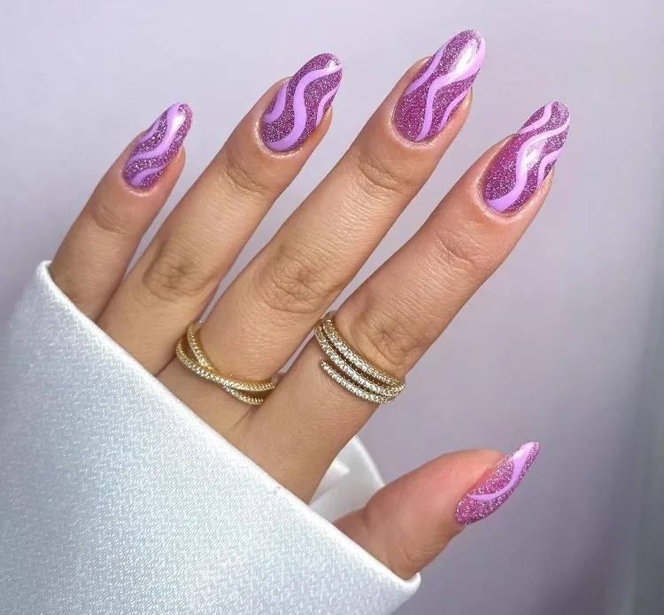 spring swirl nails 2023 with pink decoration ideas for april manicure