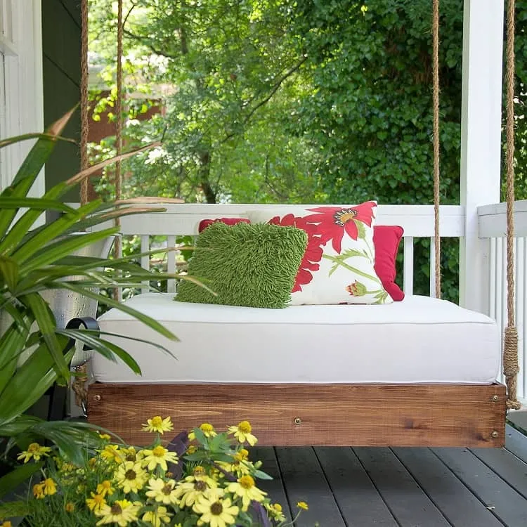 swing chair for porch ideas