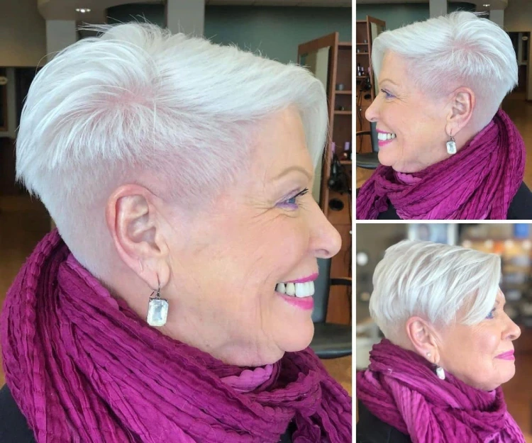 what are the benefits of getting an asymmetric haircut at the age of 70