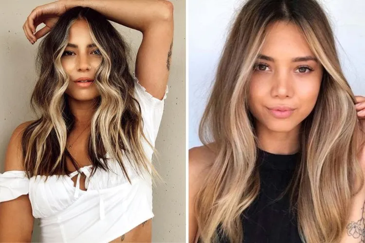 what is the difference between face framing balayage and money piece highlights