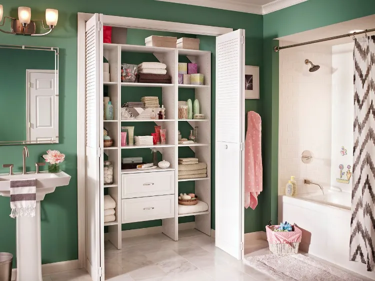which is the best idea for bathroom storage shelves high quality closet decor ideas