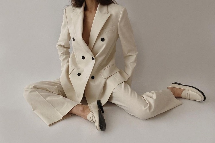 white loafers old money shoes oversized suit classic outfit ideas