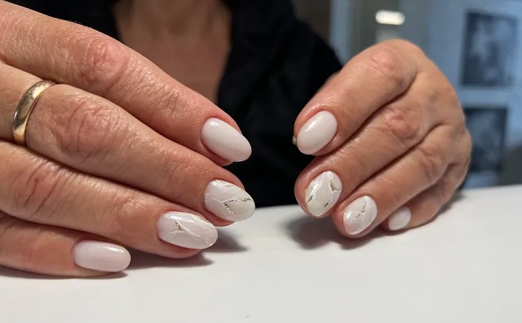 white nails 2023 for women over 50