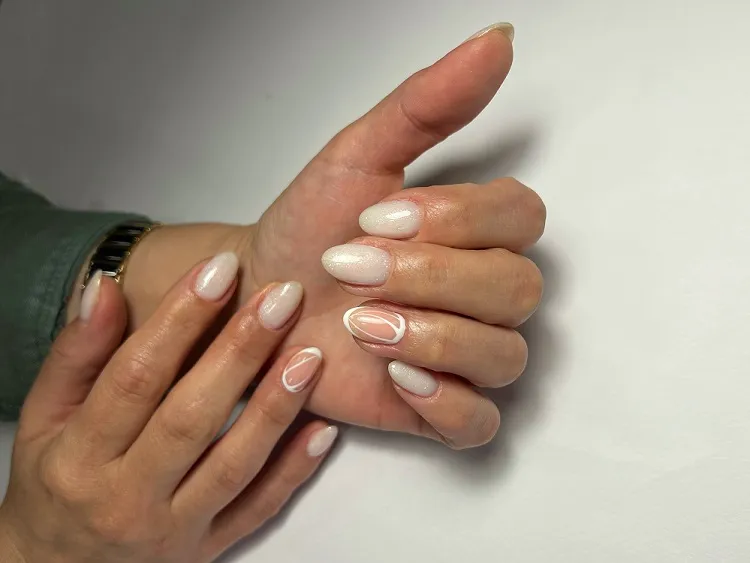 white nails for women over 50 manicure design trends 2023