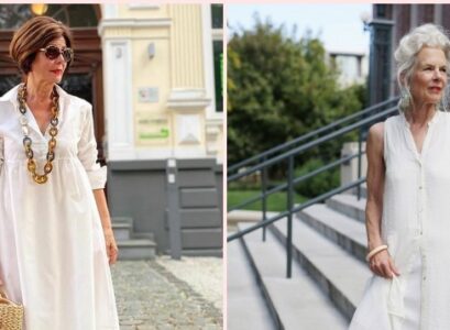 white summer dresses for women over 70