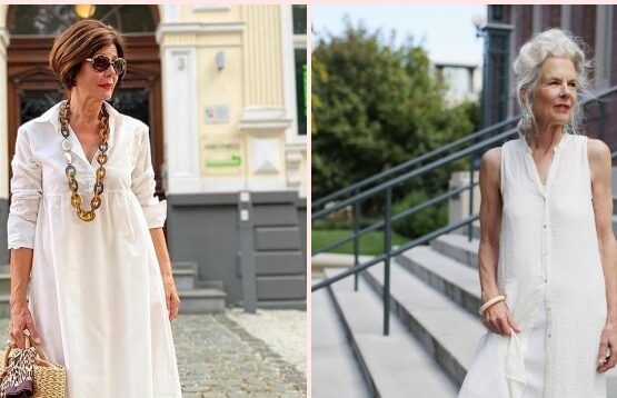 white summer dresses for women over 70