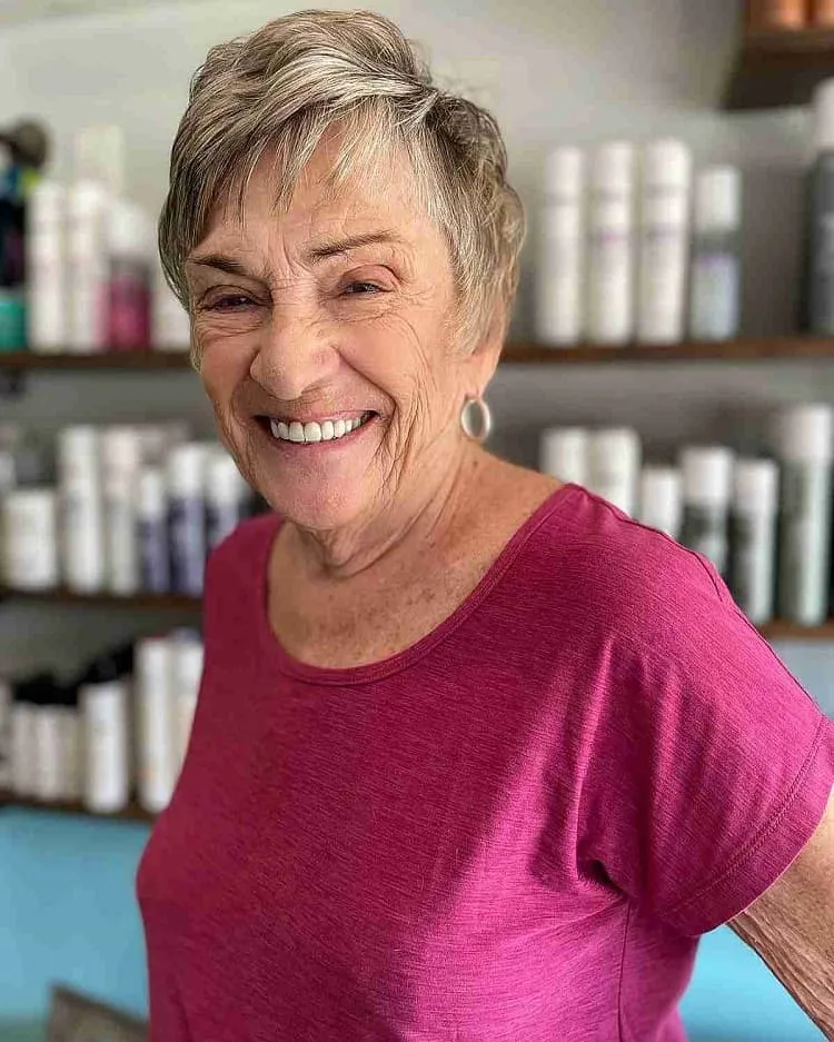 youthful hairstyle for older women
