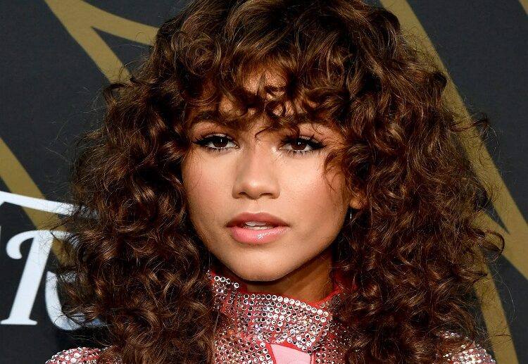 zendaya rezo cut natural curly hair face forming layered hairstyle