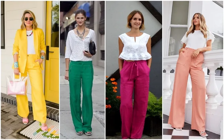 can you wear colored linen pants for work