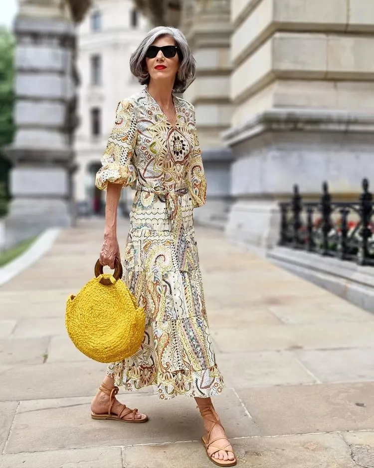 casual summer outfits for women over 60 maxi dress