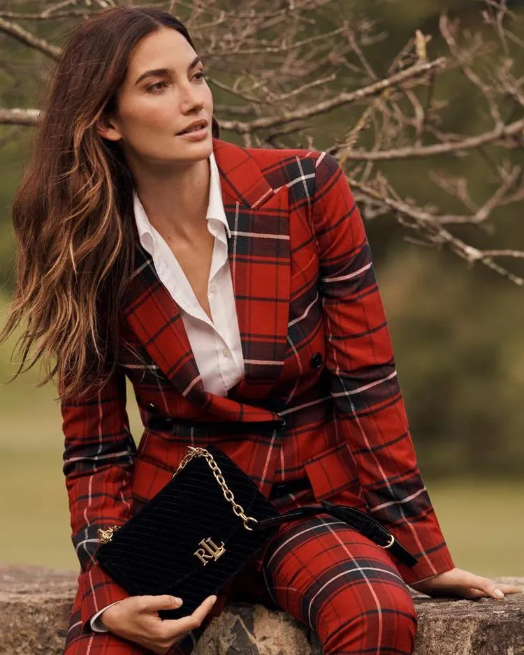chic outfits for women tartan suit