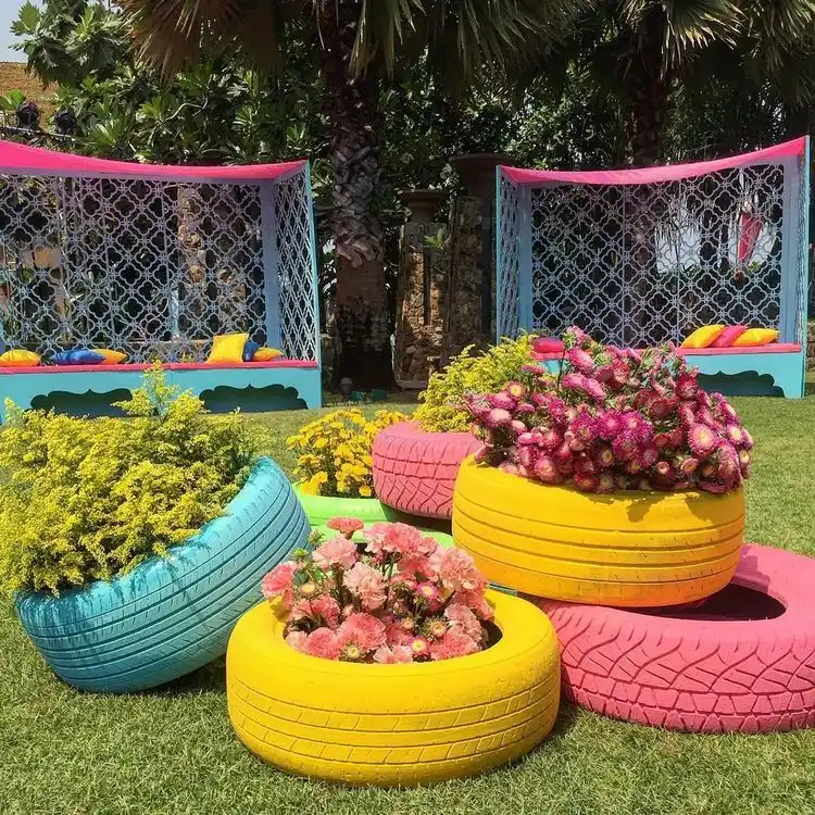 fun and easy yard art ideas to reuse and recycle car tires
