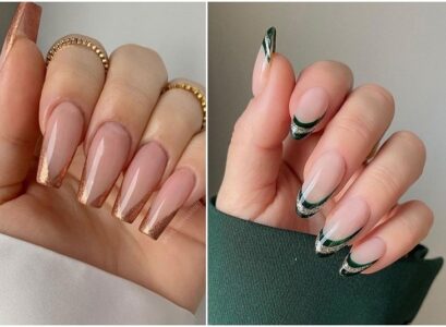 glitter french tip nails the best manicure design ideas