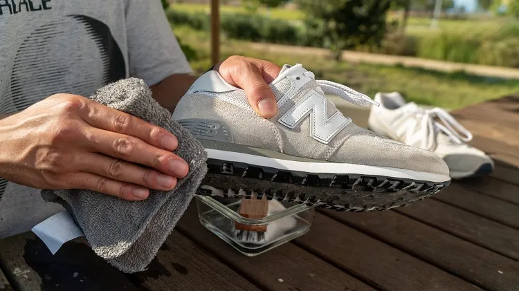 how to clean new balance shoes made from fabric