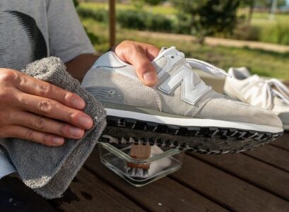 how to clean new balance shoes made from fabric
