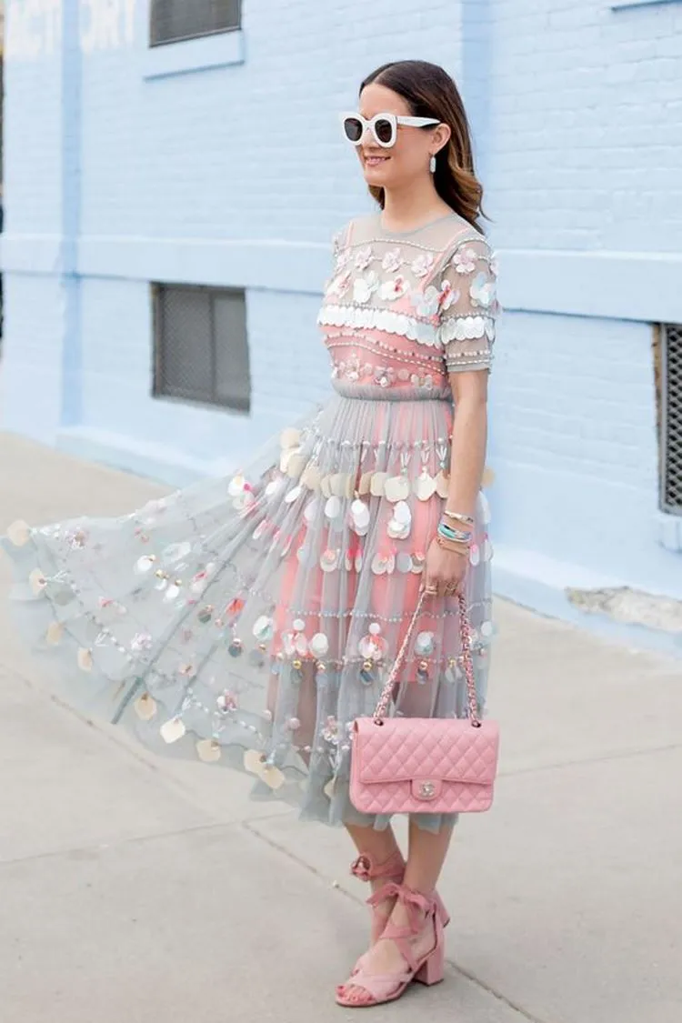 how to style a sheer dress to create a stylish outfit