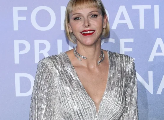 princess charlene blond bob micro blunt bangs summer haisrtyle 2023