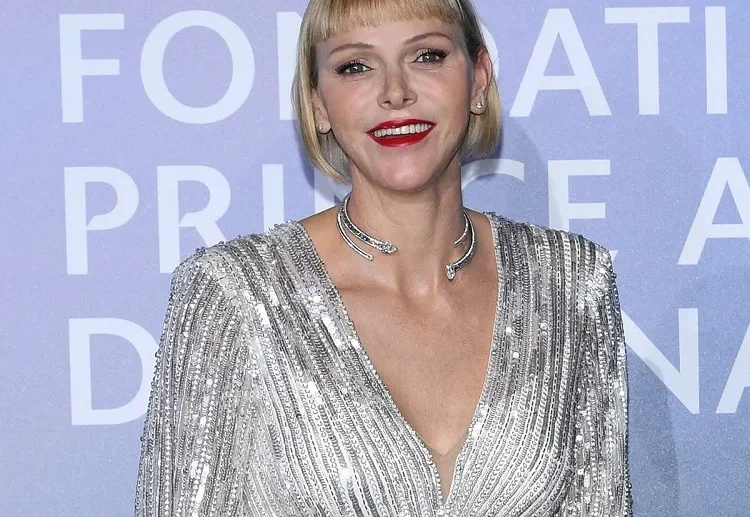 princess charlene blond bob micro blunt bangs summer haisrtyle 2023