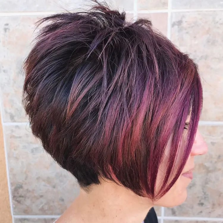 stacked inverted bob is perfect for spikes
